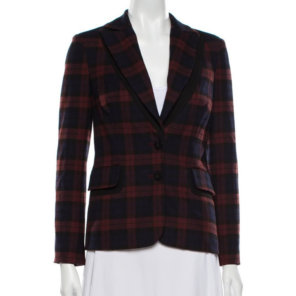 Derek Lam 10 Crosby Plaid Blazer